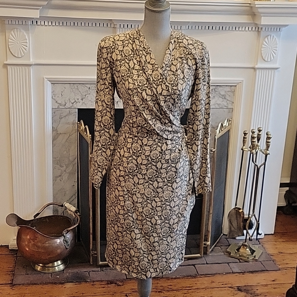 Vintage 1980's Silk Louis Feraud Dress